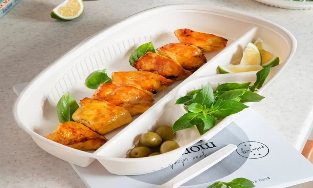 ظرف گیاهی مخصوص غذاهای گرم مثل کباب و مرغ
